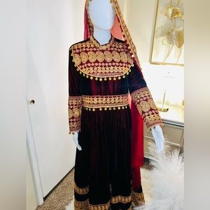 A beautiful afghani traditional dress